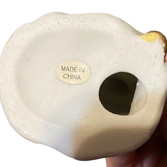 Nativity Scene 10 Piece Set White Gold Accents Figurines Christmas Bisque - Picture 11 of 11